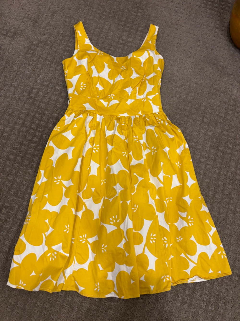 Boden Yellow and White Floral Sundress